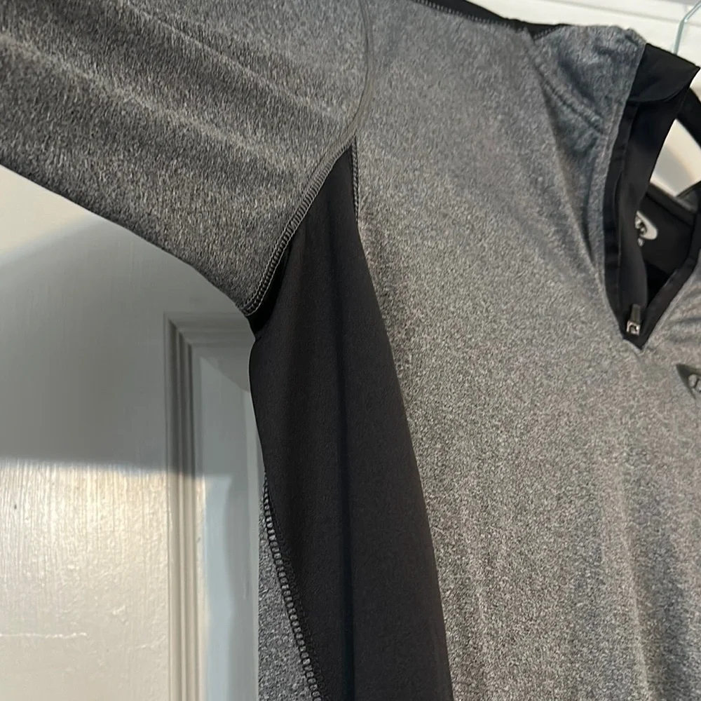 MTA Sport Gray and Black Long Sleeve Athletic Tee